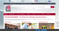 Desktop Screenshot of bildungswerk.de